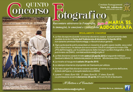 5° Concorso Fotografico Maria SS Addolorata