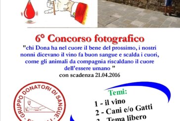 6° concorso fotografico – Gruppo Donatori di Sangue di Forcoli – Scadenza 21 Aprile 2016