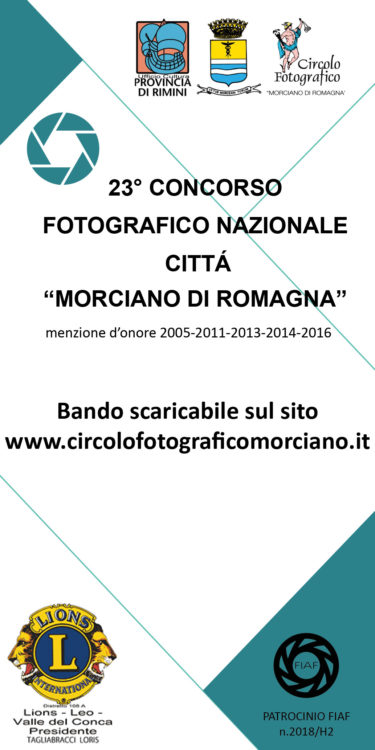 23° Concorso Fotografico Nazionale "Città Morciano di Romagna"