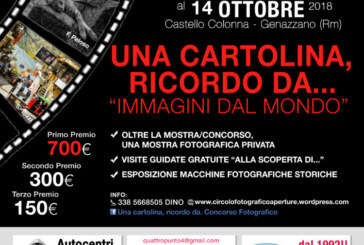 Concorso Fotografico Una cartolina, ricordo da … – Scadenza 16 Settembre 2018