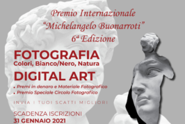 Premio Internazionale Michelangelo Buonarroti VI Edizione – Scadenza 31 Gennaio 2021